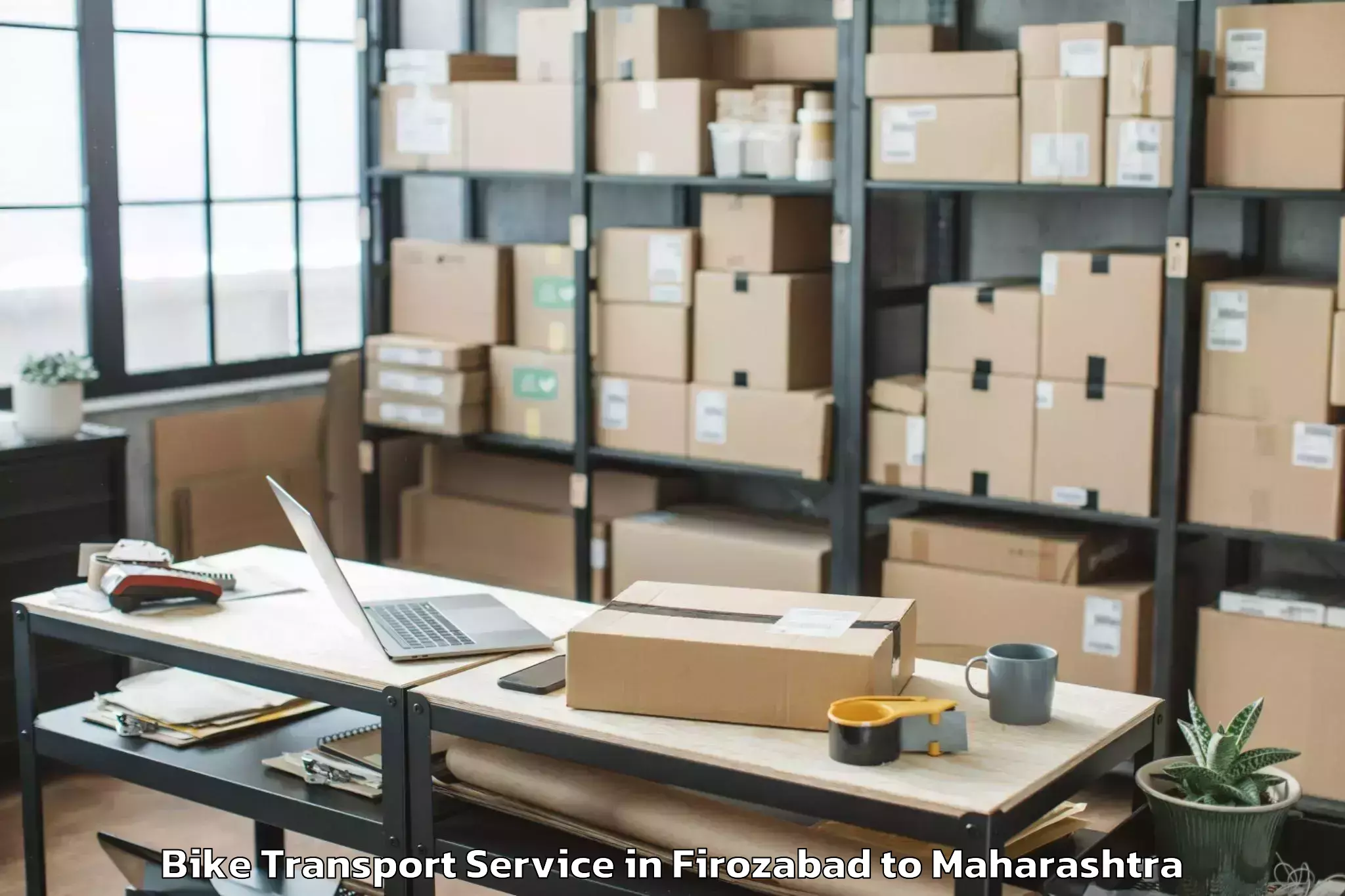 Professional Firozabad to Maharashtra Bike Transport